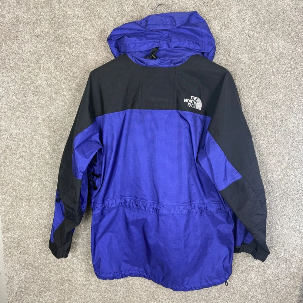 Vintage The North Face Mountain Light Gore-Tex Jacket Blue Black Mens Large FLAW